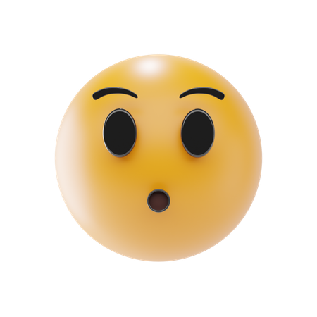 Emoji mit stillem Gesicht  3D Icon