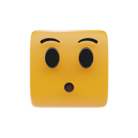 Emoji mit stillem Gesicht  3D Icon