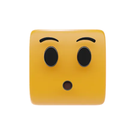 Emoji mit stillem Gesicht  3D Icon