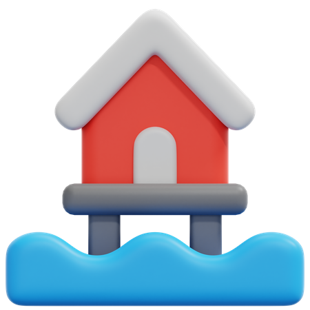 Stilt House 3D Icon