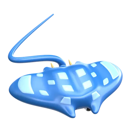 Stingray 3 D Sea Animal Illustration 3D Icon