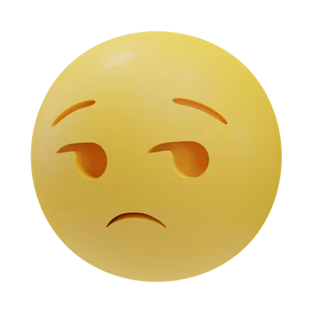 Stirnrunzeln  3D Emoji