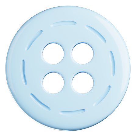 Stitched Edge Circle  3D Icon