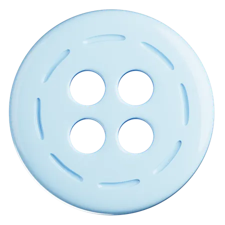 Stitched Edge Circle  3D Icon