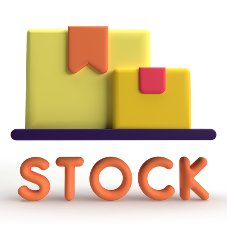 Stock  3D Icon