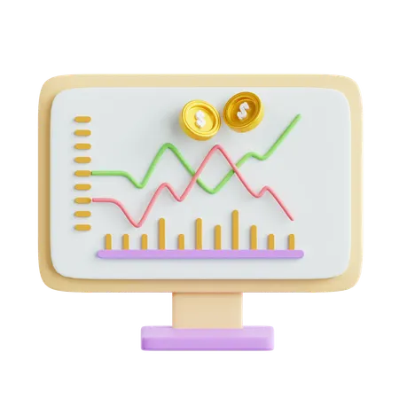 Stock  3D Icon