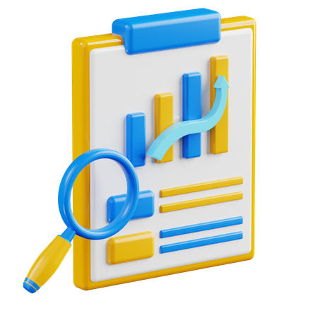 Stock Analitic  3D Icon