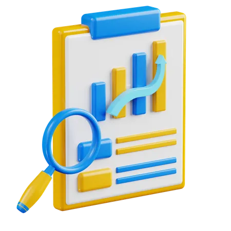 Stock Analitic  3D Icon