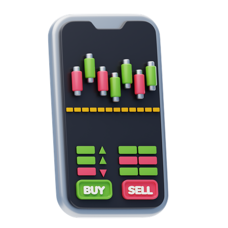 Stock Exchange App  3D Icon