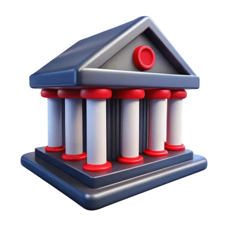 Stock Exchange Building  3D Icon