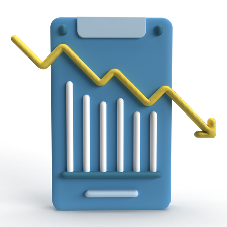 Stock Graph  3D Icon