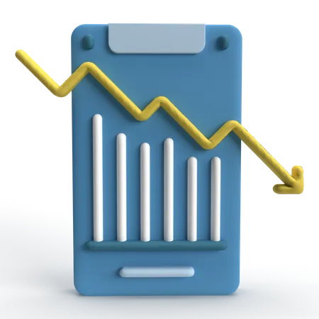 Stock Graph  3D Icon