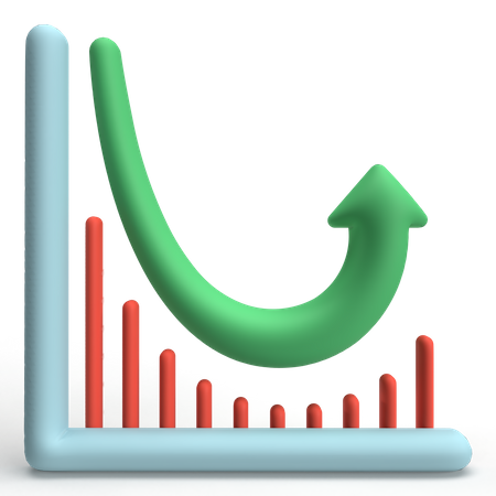 Stock Graph  3D Icon