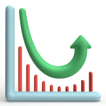 Stock Graph  3D Icon