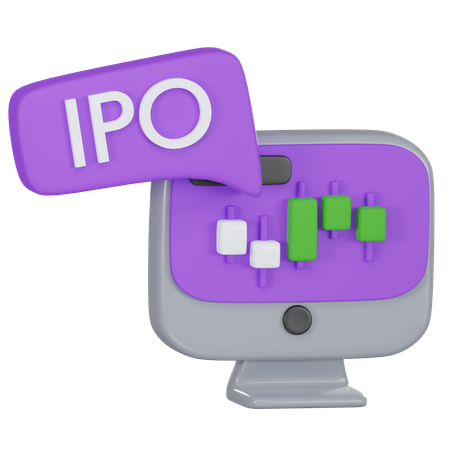 Stock Ipo  3D Icon