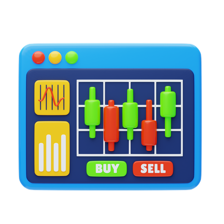 Stock Market  3D Icon