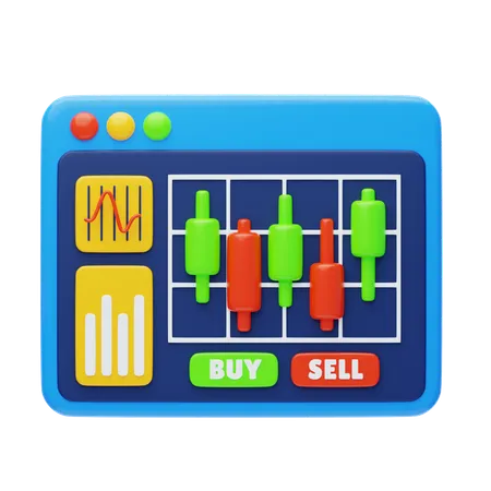 Stock Market  3D Icon