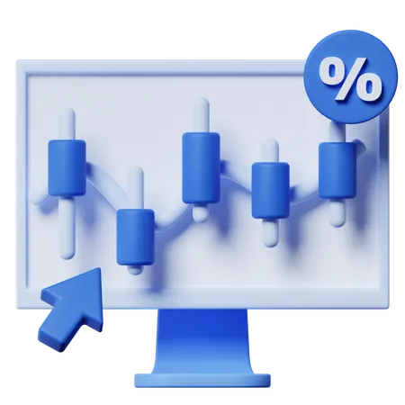 Stock Market  3D Icon