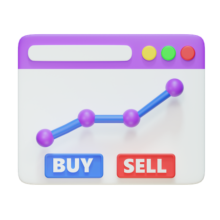 Stock Market  3D Icon