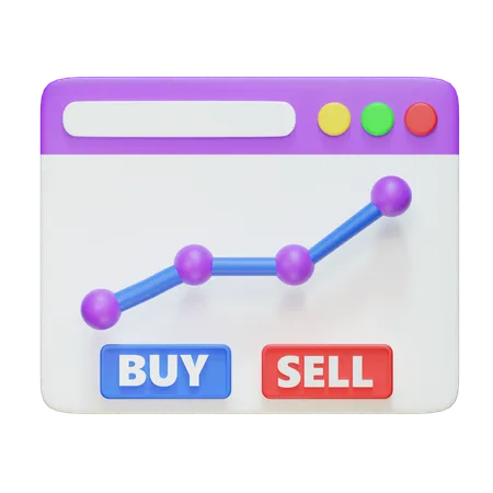 Stock Market  3D Icon