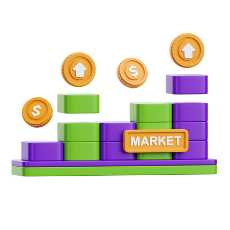 Stock Market  3D Icon