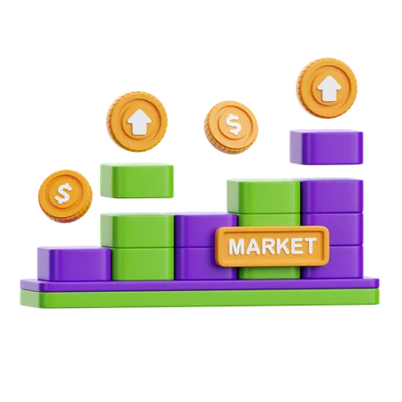 Stock Market  3D Icon