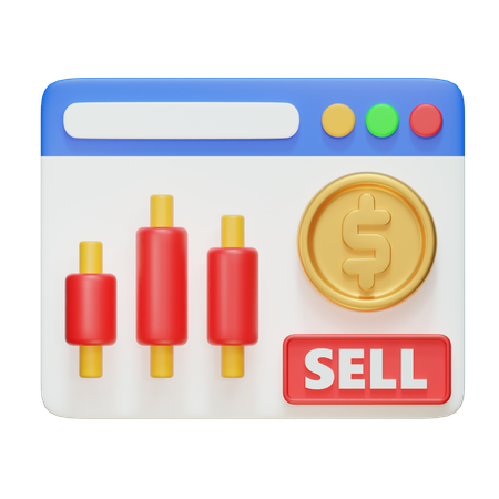 Stock Market  3D Icon