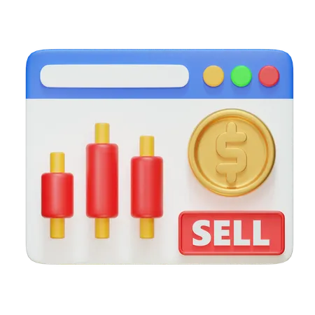 Stock Market  3D Icon