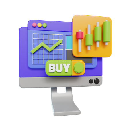 Stock Market  3D Icon