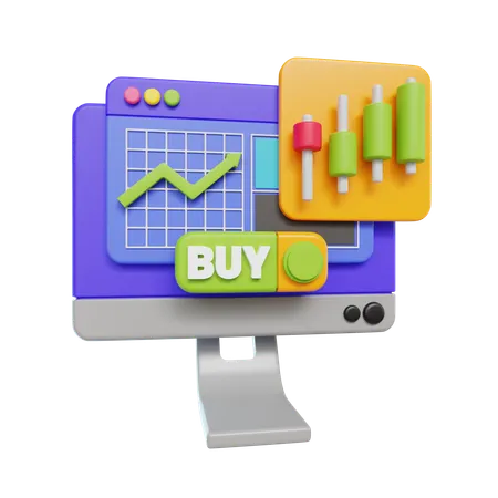 Stock Market  3D Icon