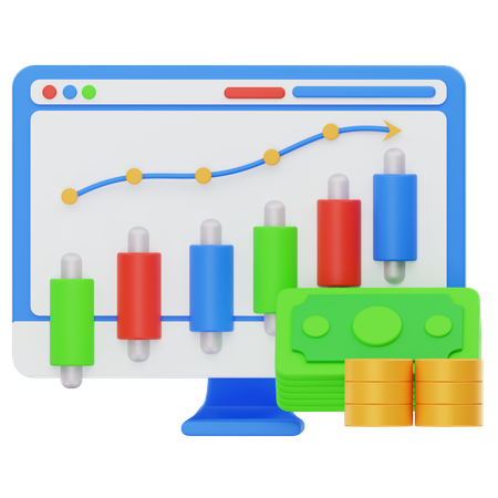 Stock Market  3D Icon