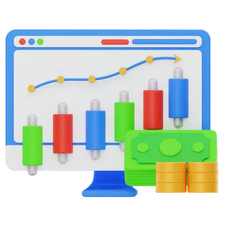 Stock Market  3D Icon