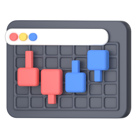 Stock market  3D Icon
