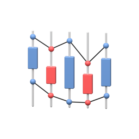Stock market  3D Icon