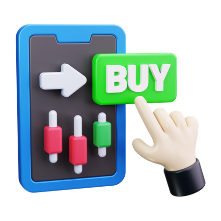 Stock Market Buy  3D Icon