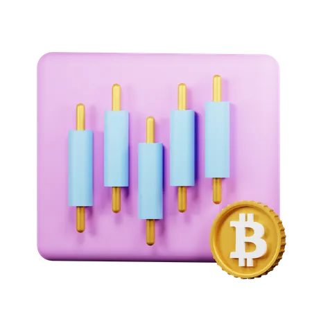 Stock Market Chart  3D Icon