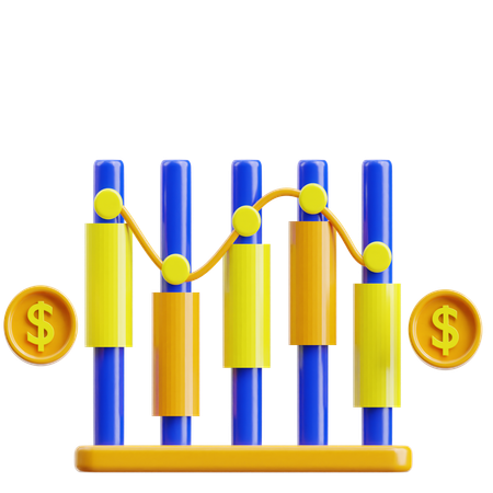 Stock Market Investment  3D Icon