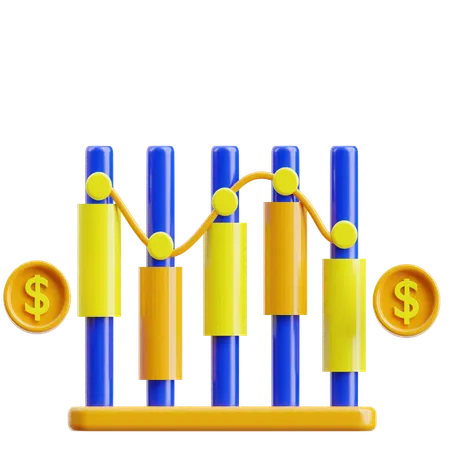 Stock Market Investment  3D Icon