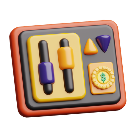 Stock Market Investment  3D Icon