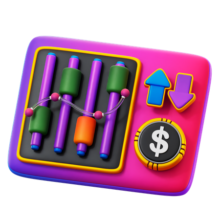 Stock Market Investment  3D Icon