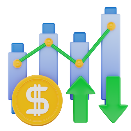 Stock Market Investment 3D Icon