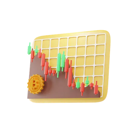 Stock Market Loss  3D Icon