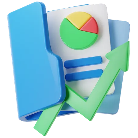 Stock Market Portfolio  3D Icon