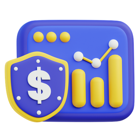 Stock Market Security  3D Icon