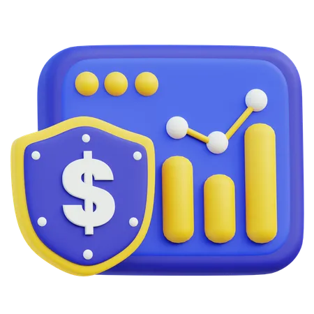 Stock Market Security  3D Icon
