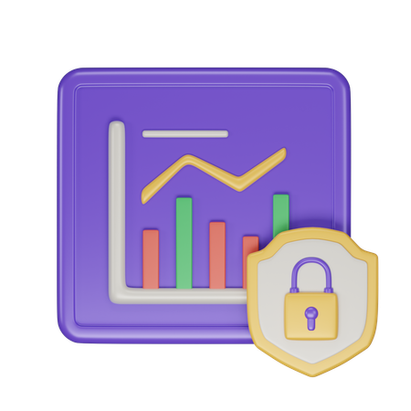 Stock Market Security  3D Icon