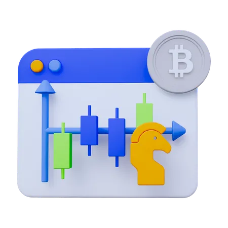 Stock Market Strategy  3D Icon