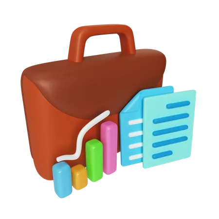 Stock Portfolio  3D Icon