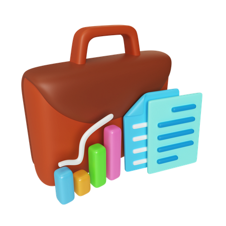 Stock Portfolio 3D Icon