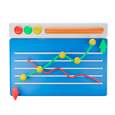 Stock Trading 3D Icon